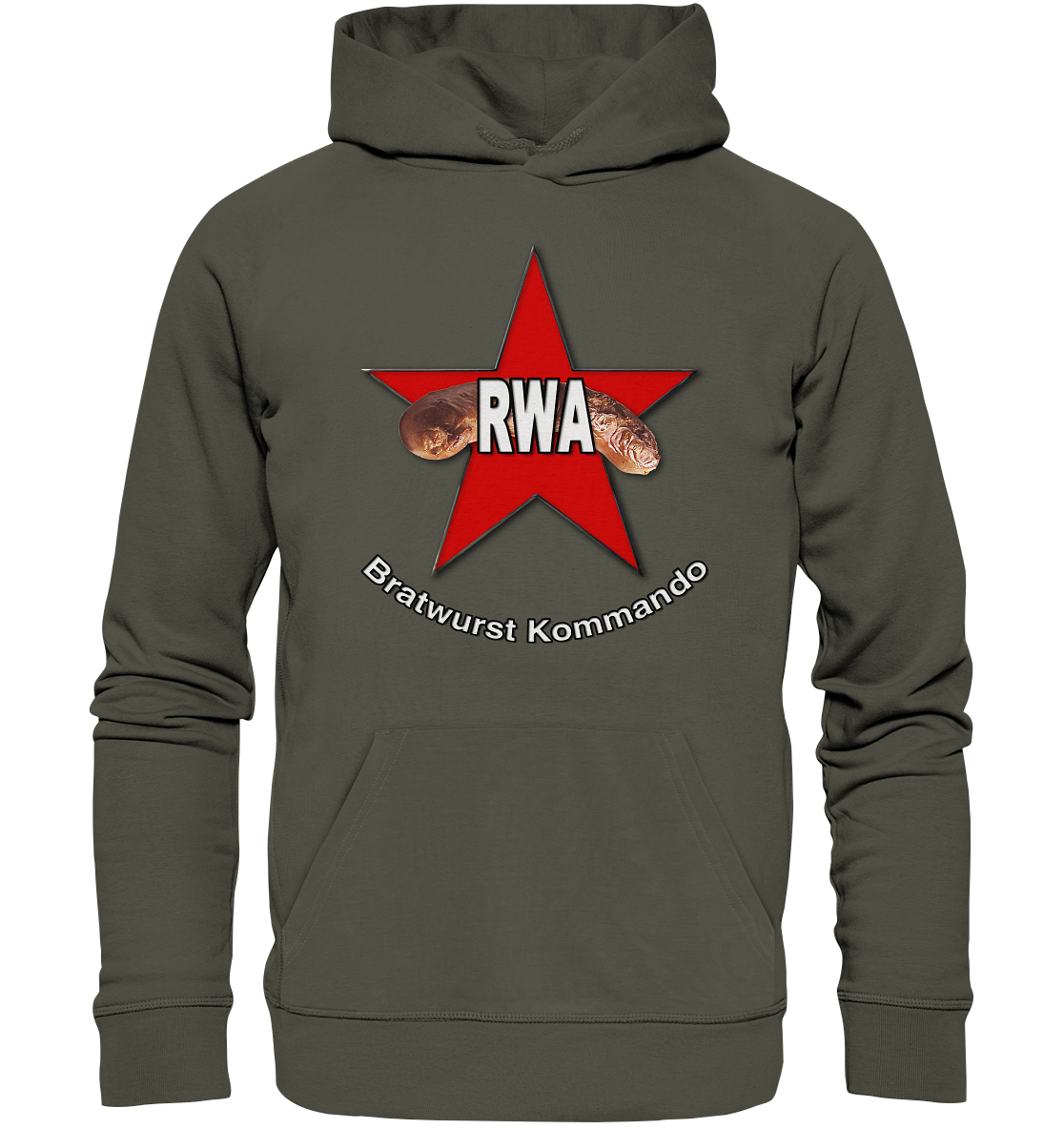 Rote Wurst Armee - Bratwurst Kommando - Organic Hoodie