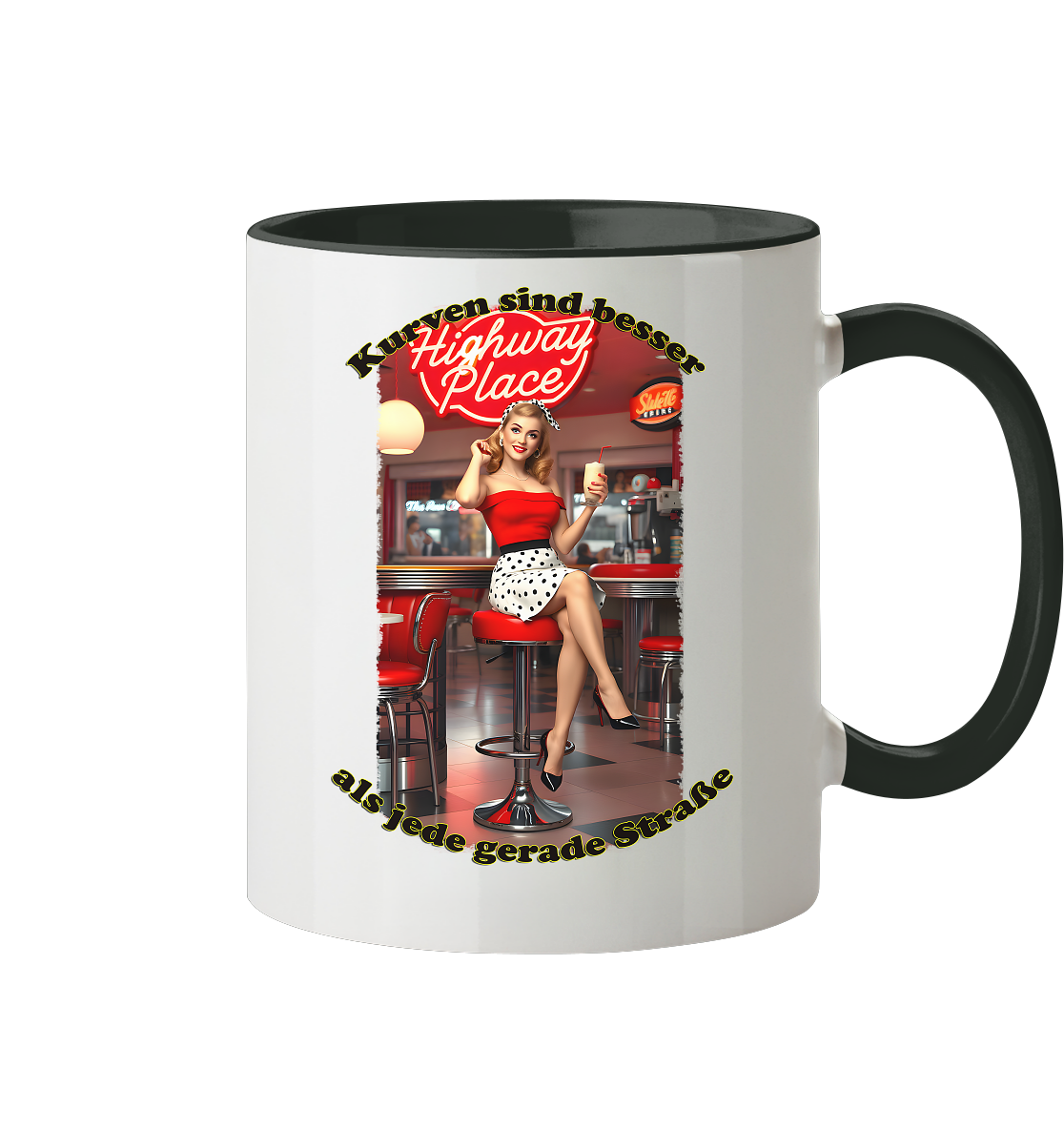 Pinup 3 - Tasse zweifarbig