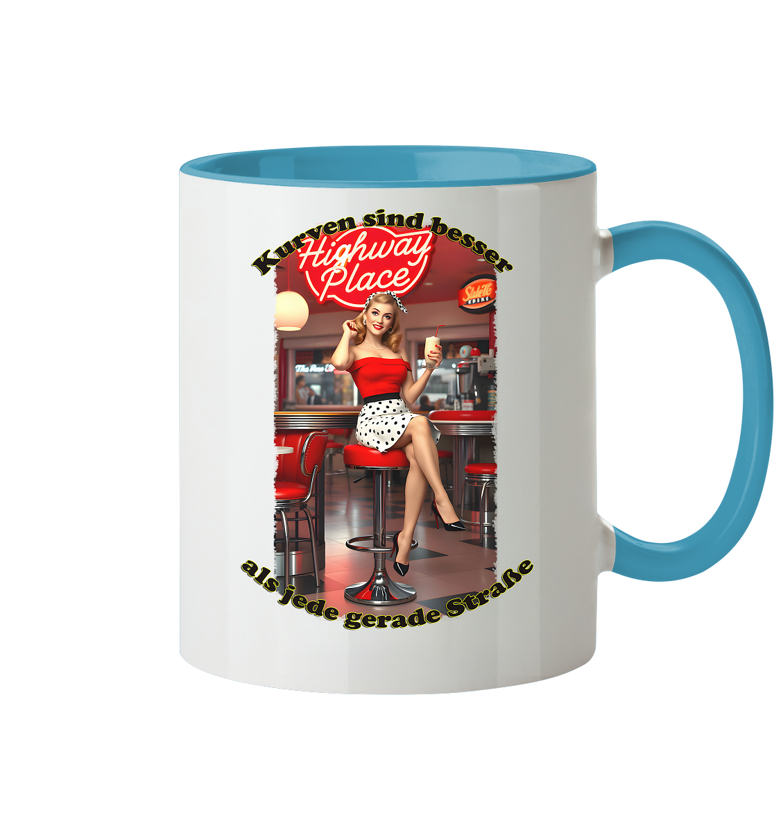 Pinup 3 - Tasse zweifarbig