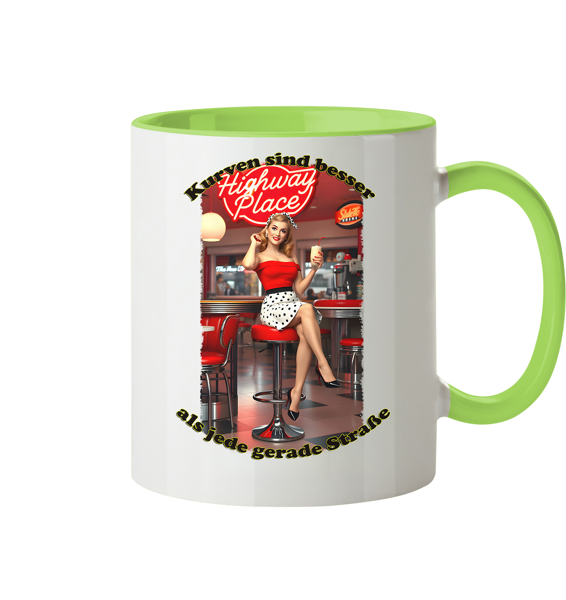 Pinup 3 - Tasse zweifarbig