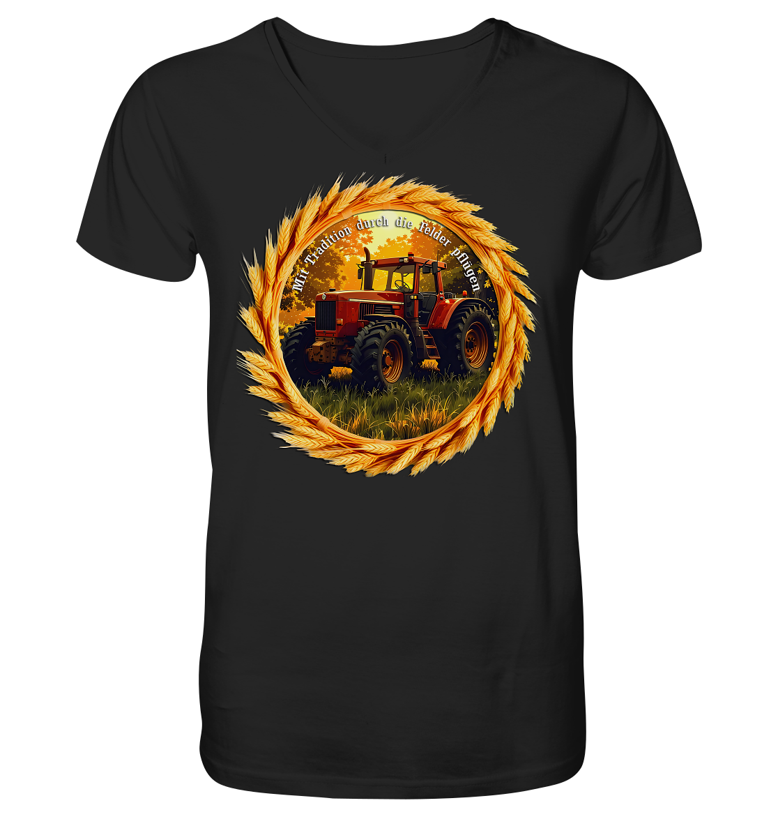 Traktor3 - V-Neck Shirt