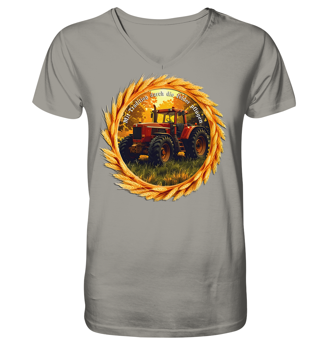 Traktor3 - V-Neck Shirt