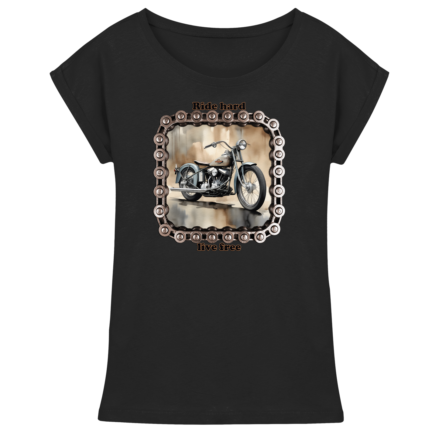 Bike7 - Womens Extended Shoulder T-Shirt