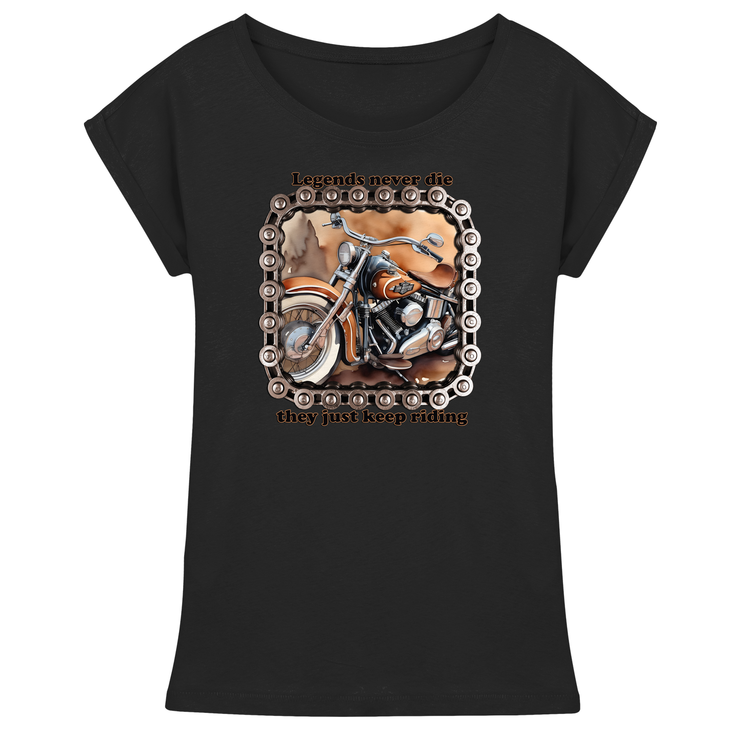 Bike6 - Womens Extended Shoulder T-Shirt