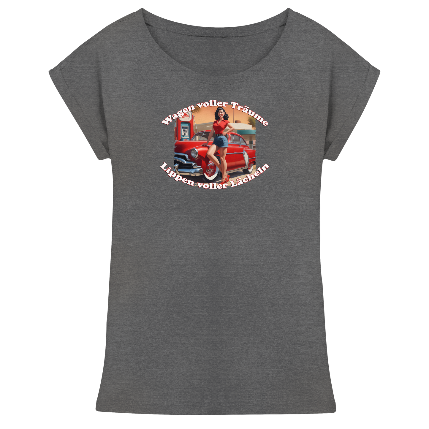 Pinup 6 - Womens Extended Shoulder T-Shirt