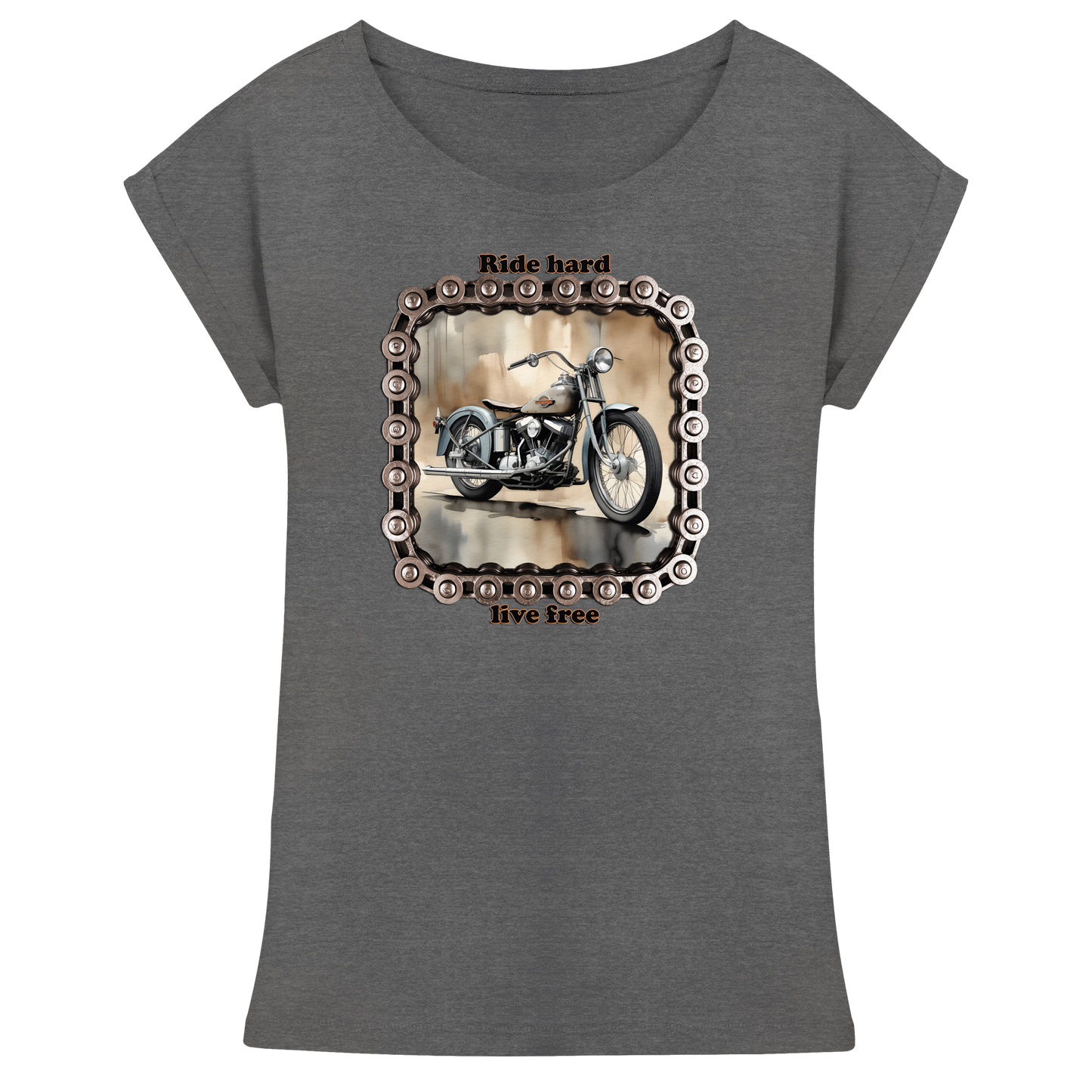 Bike7 - Womens Extended Shoulder T-Shirt