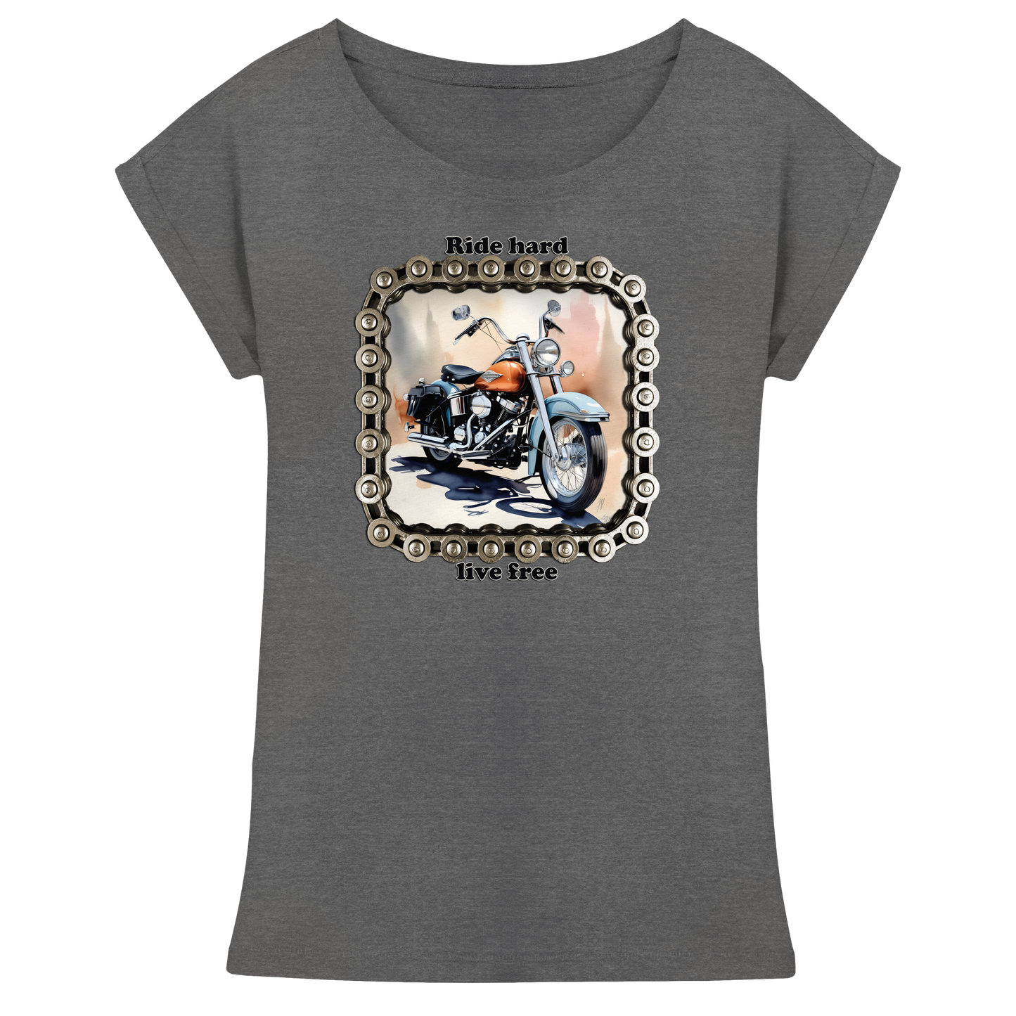 Bike8 - Womens Extended Shoulder T-Shirt