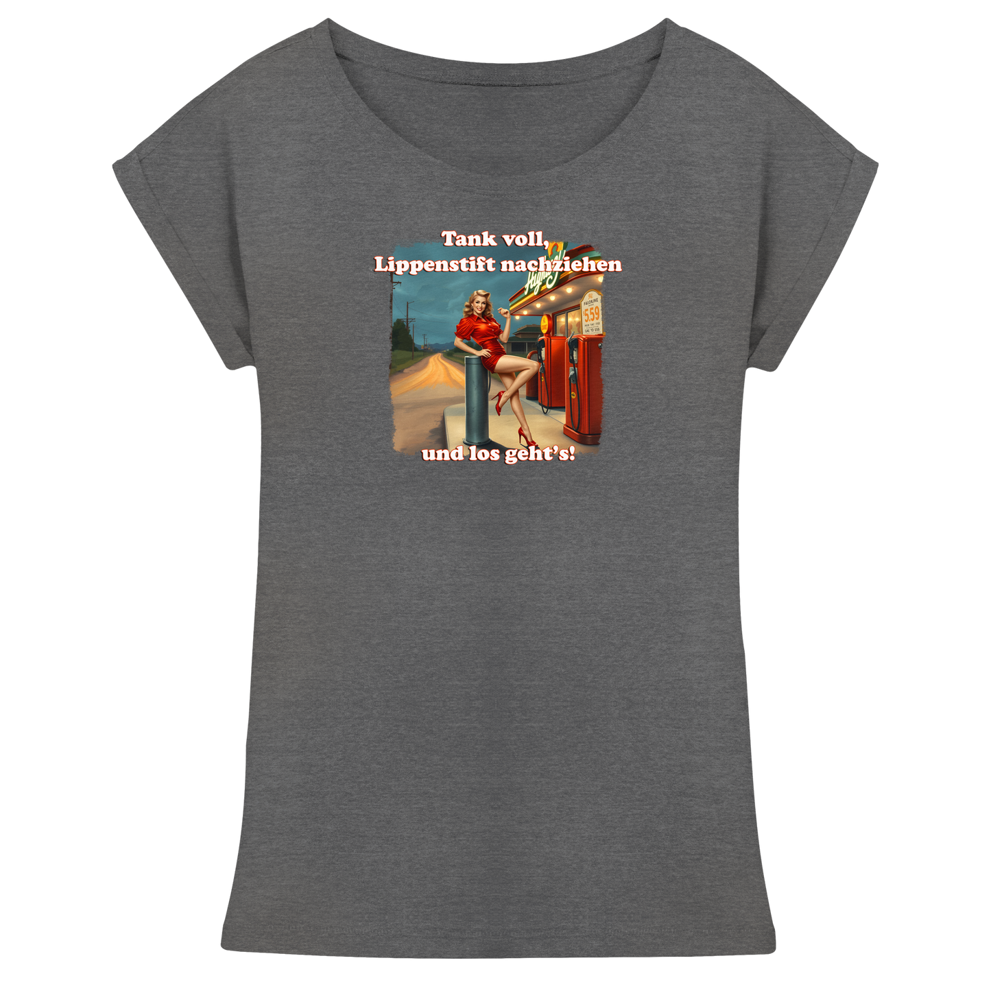 Pinup 7 - Womens Extended Shoulder T-Shirt