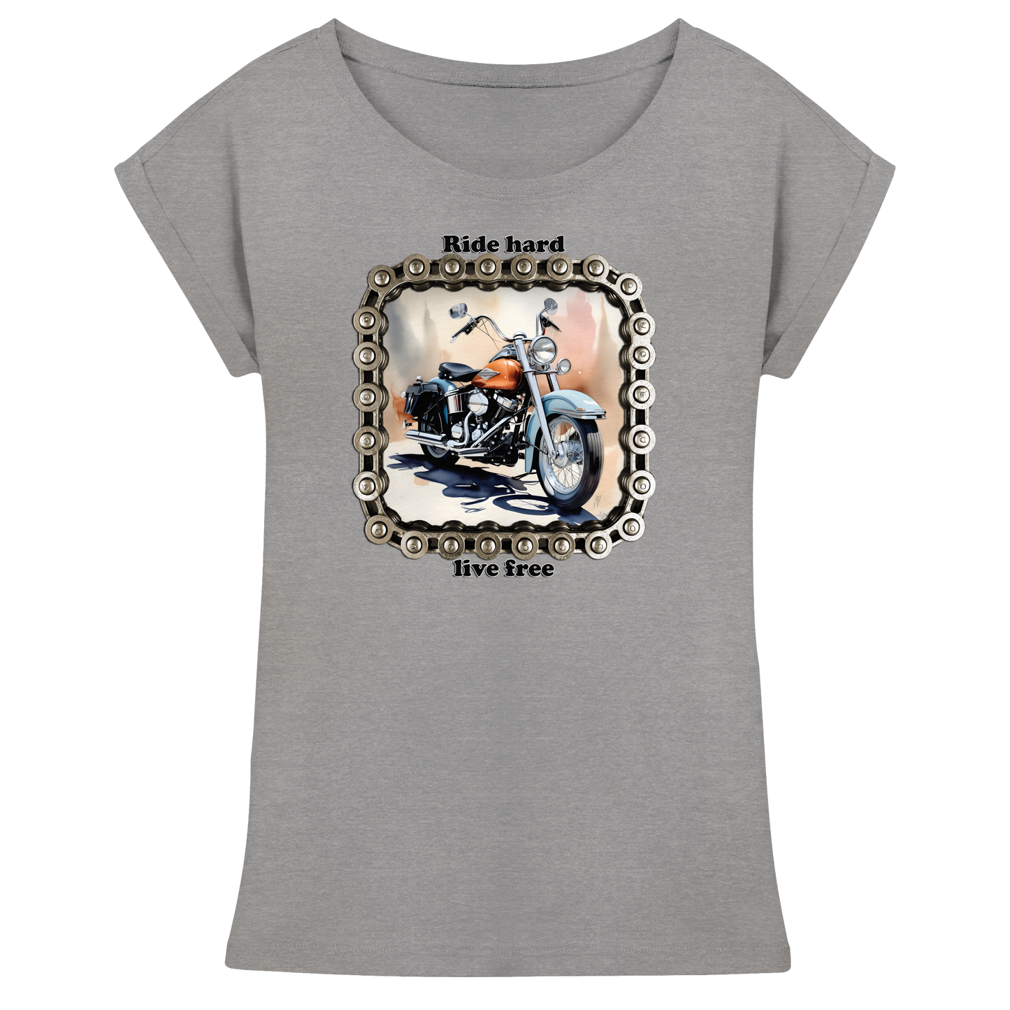 Bike8 - Womens Extended Shoulder T-Shirt