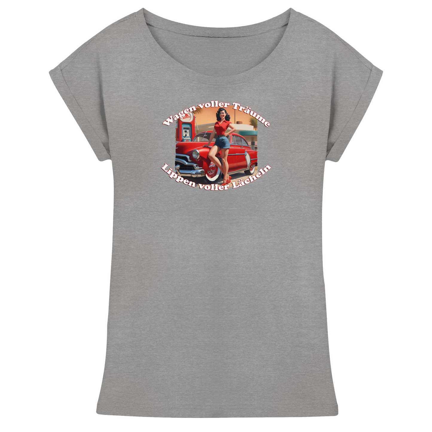 Pinup 6 - Womens Extended Shoulder T-Shirt