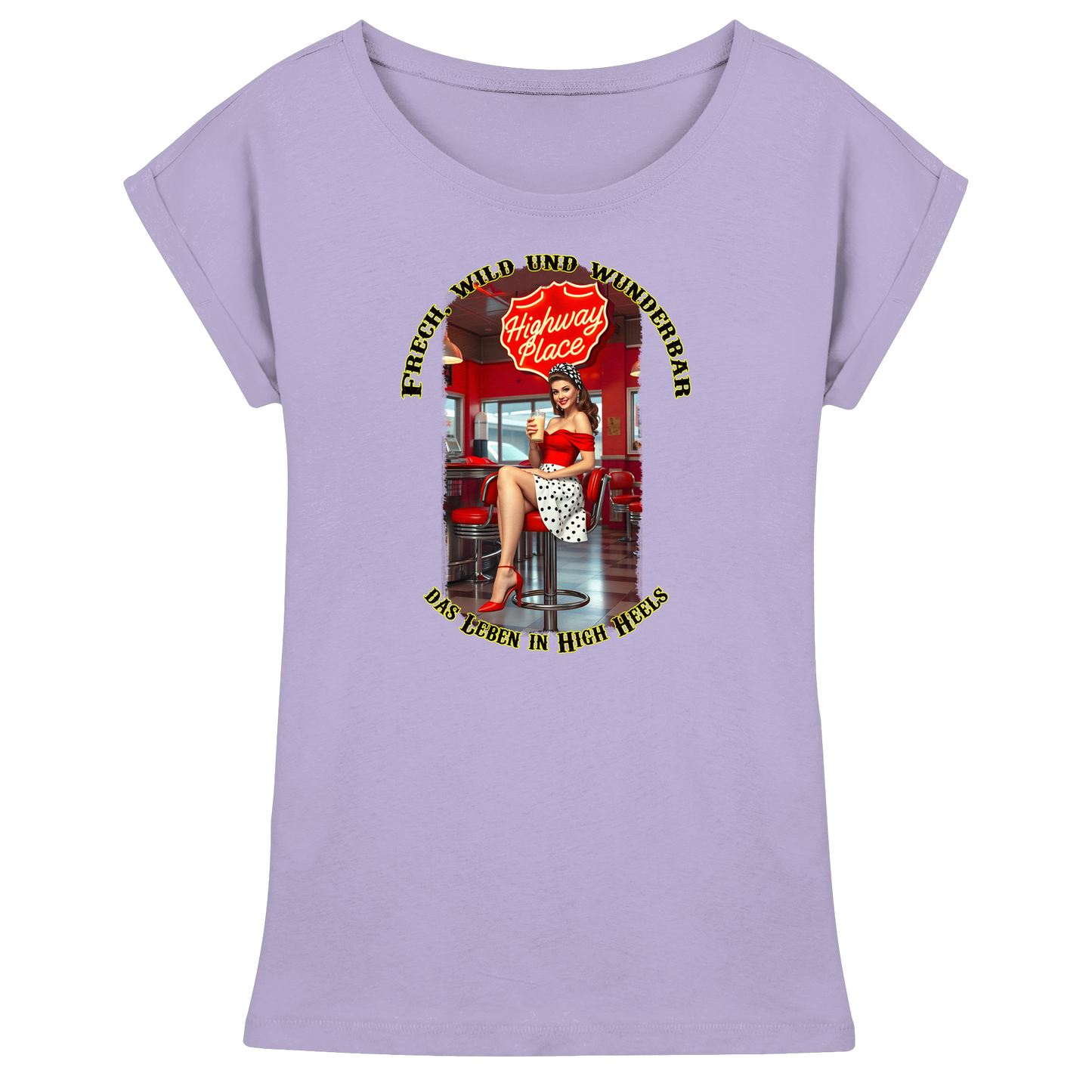 Pinup 1 - Womens Extended Shoulder T-Shirt