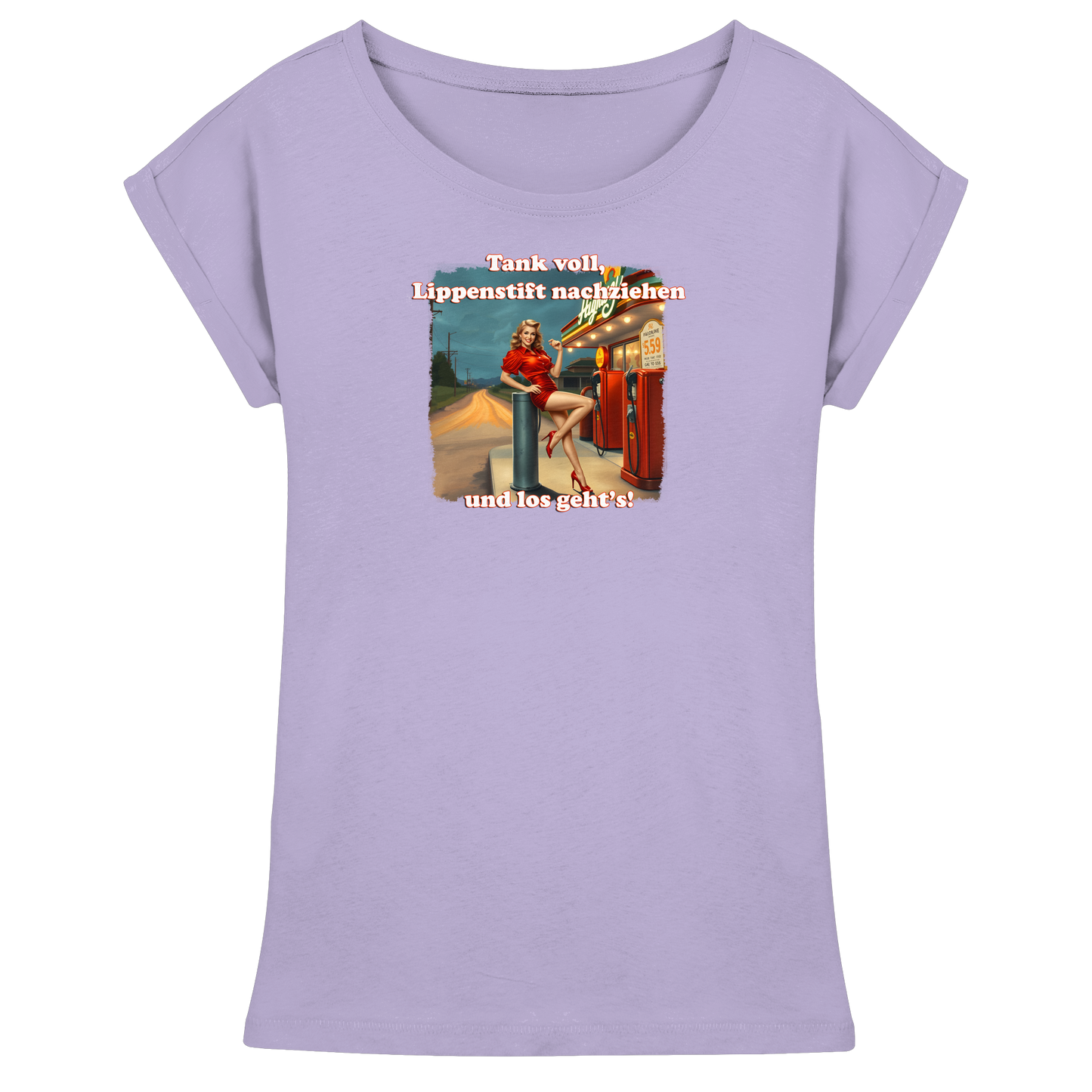 Pinup 7 - Womens Extended Shoulder T-Shirt