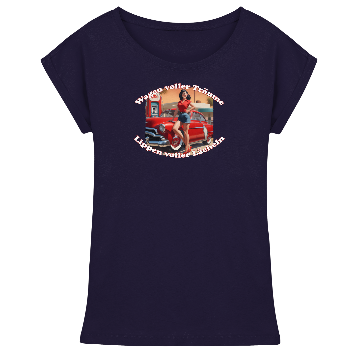 Pinup 6 - Womens Extended Shoulder T-Shirt