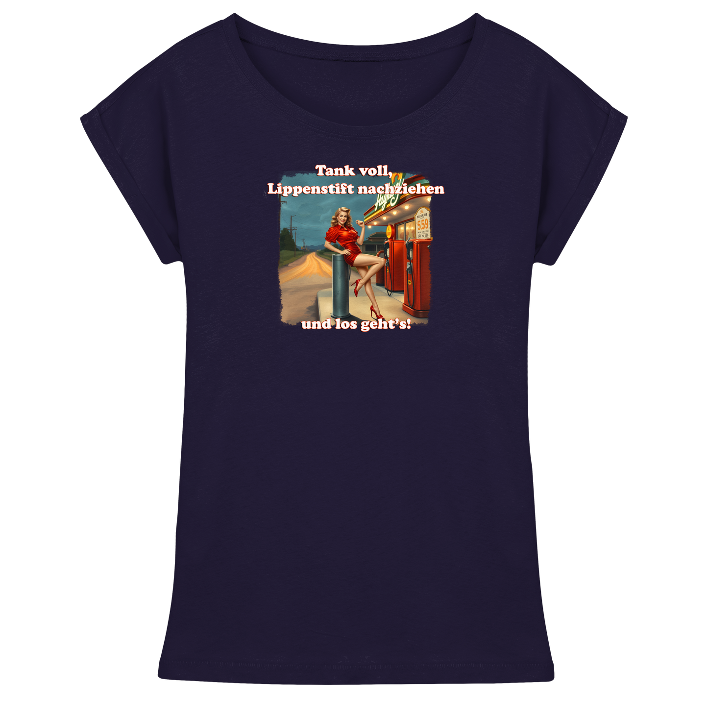 Pinup 7 - Womens Extended Shoulder T-Shirt