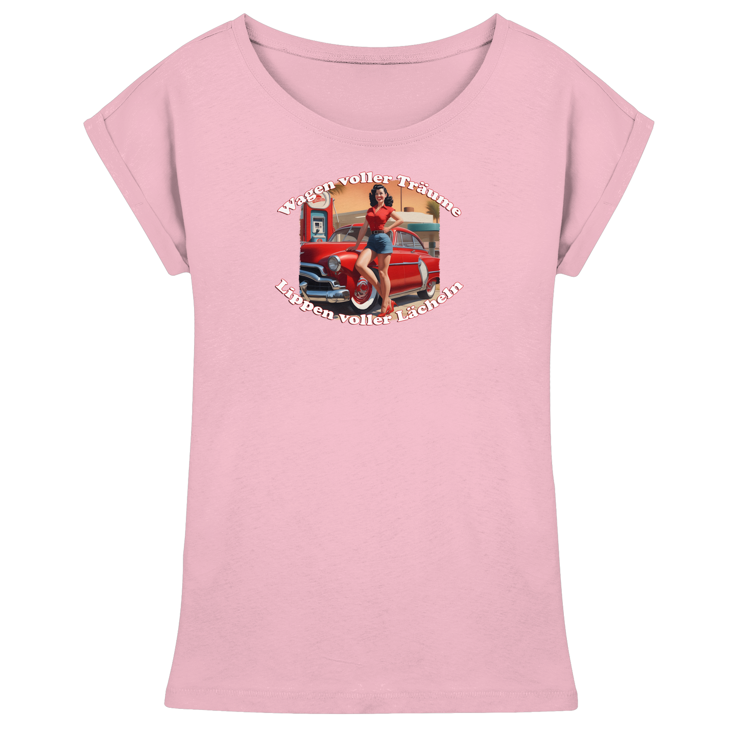 Pinup 6 - Womens Extended Shoulder T-Shirt