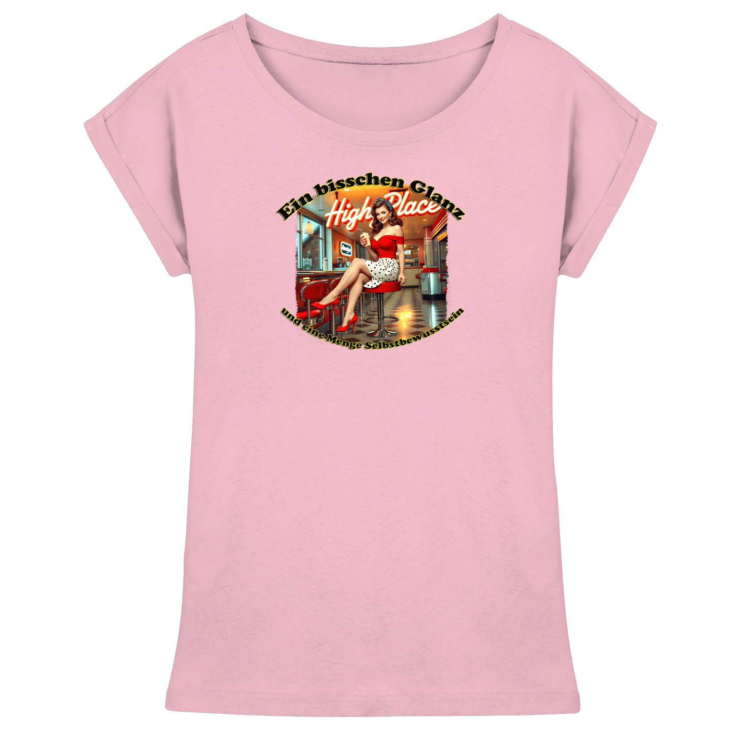 Pinup 5 - Womens Extended Shoulder T-Shirt