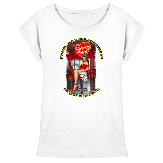 Pinup 1 - Womens Extended Shoulder T-Shirt