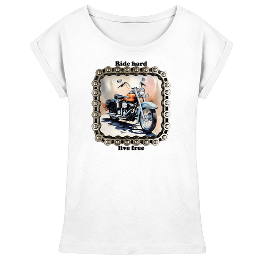 Bike8 - Womens Extended Shoulder T-Shirt